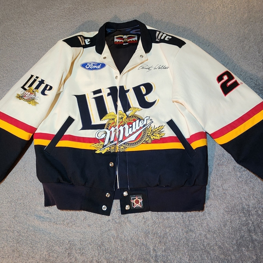 Rusty Wallace Miller Lite Racing Jacket- Never Worn- Size M